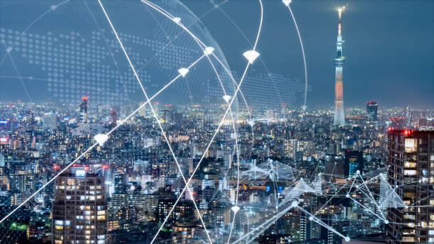 istock 5G and AI technology Global communication network concept. 6G Business graph. Global business. 1312945524
