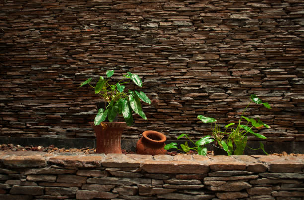 Zen stones in basket with natural white bokeh background left space position.