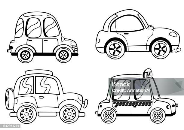 Cartoon Cars Stock Illustration - Download Image Now - Racecar, Wheel, Car  - iStock