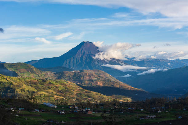 istock Tungurahua volcano view from the mountains 1312961463
