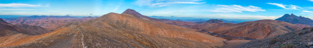 panorama dell'isola di fuerteventura dal punto di vista di sotavento, isole canarie, spagna. - group21 foto e immagini stock