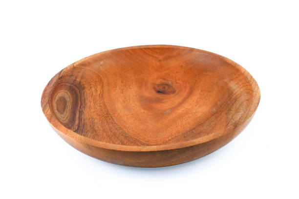 istock Mahogany bowl on isolated white background 1312970530