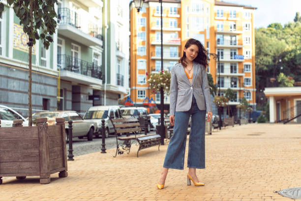 istock Walking with a brunette in a summer city 1312980401