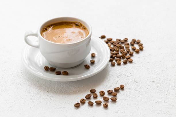 istock Coffee grains and baked coffee. 1312981332