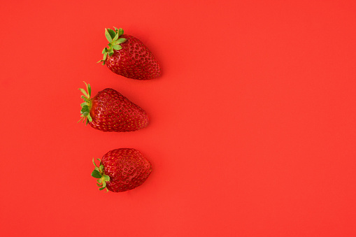 Strawberry, Pattern, Backgrounds, Red, Fruit