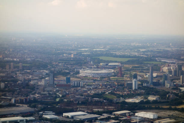 istock Aerial view of London 1313009308