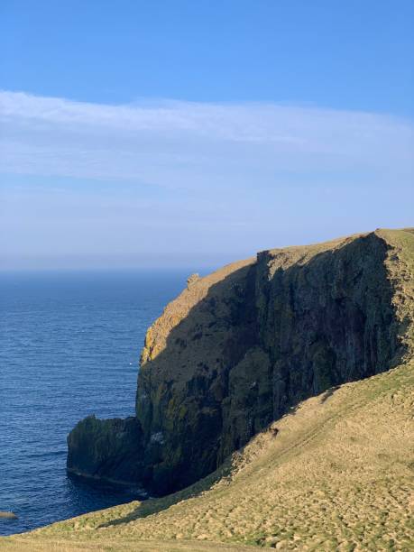 istock Sea cliff in sunshine 1313016360