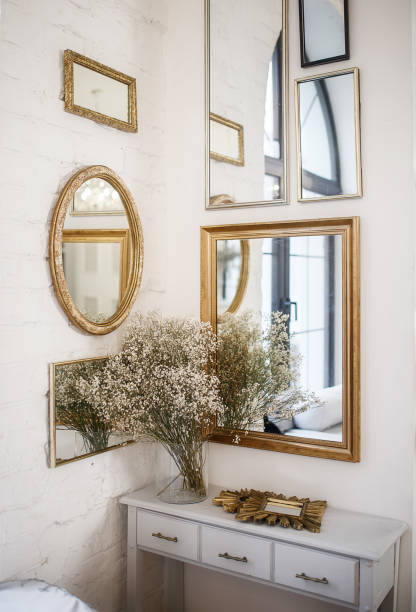 istock Interior of a light room with mirrors. 1313016479
