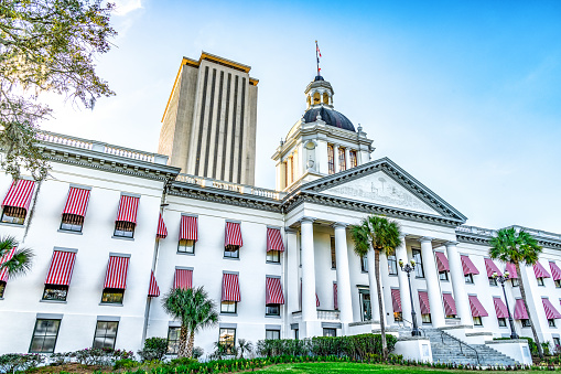 The Florida State Capitol Building located in the city of Tallahassee, Florida.