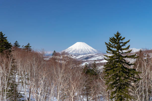 istock Mountain scenery in early spring in Hokkaido. 1313051735