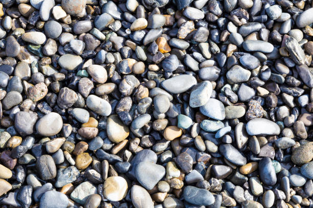 istock Smooth rocks on the Miho beach background. 1313058662