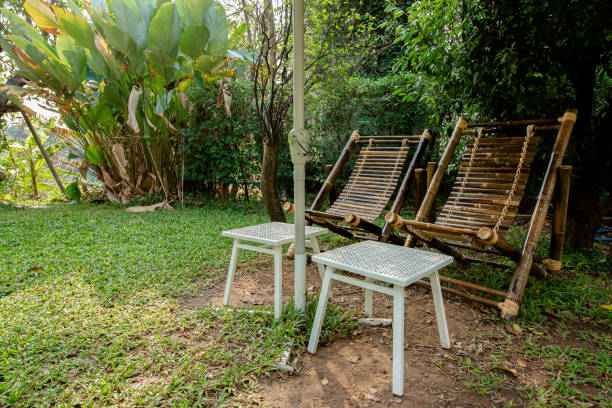 istock Thailand, Archival, Backgrounds, Bamboo - Material, Bench 1313059405