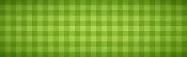 Vector illustration of Realistic checkered football background covering grass - Vector