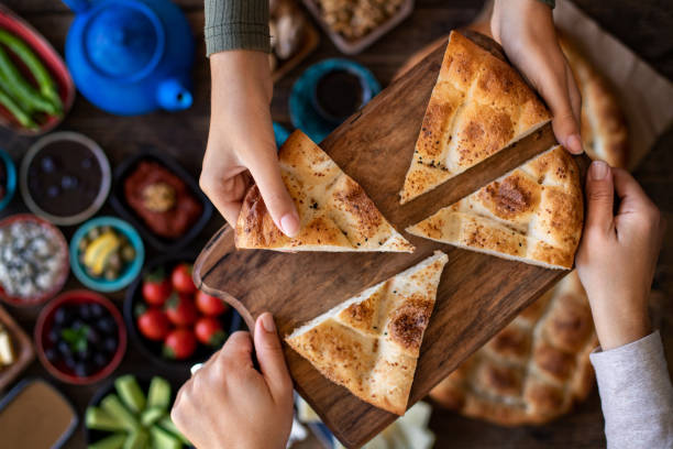 istock Ramadan pita on the table for suhoor and iftar. 1313060190