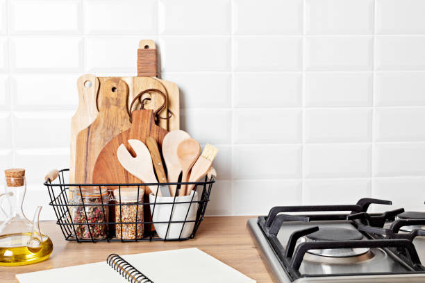 istock Eco friendly kitchen utensils and decoration, sustainable ethical lifestyle, zero waste storage 1313063755
