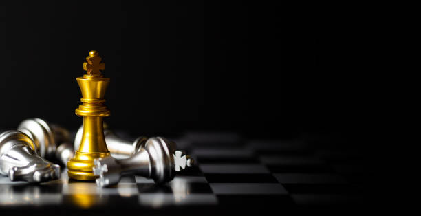 istock Chess board game for ideas and competition and strategy, business success concept. 1313069795