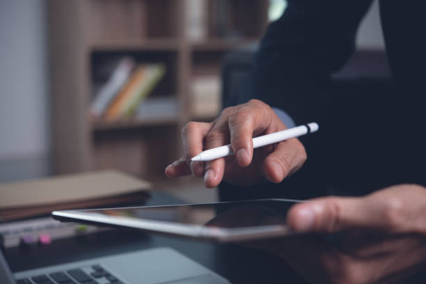 istock Businessman working in office 1313070580
