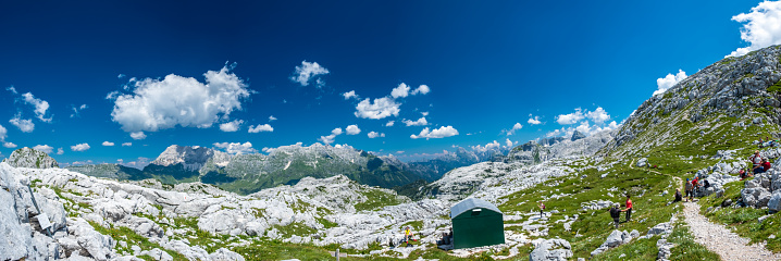 A beautiful summer day on the Canin plan, Julian Alps, Friuli-Venezia Giulia, Italy