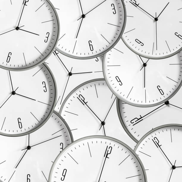 istock Clock shows different times. Time concept. Close-up. Time management. Planning. 1313075966