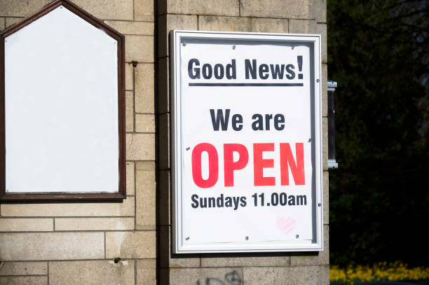 istock Church open after lockdown of coronavirus covid 19 1313079678