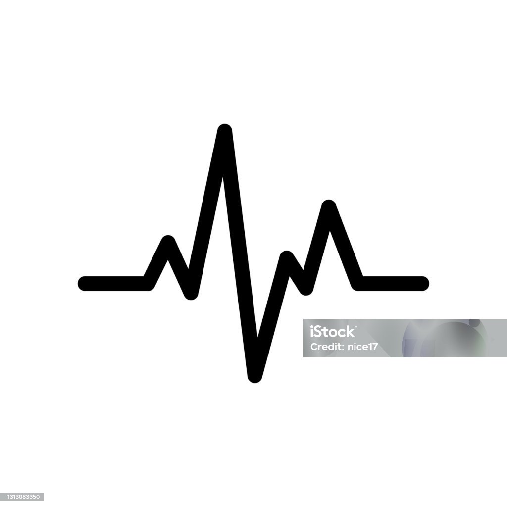 Heart Beat Pulse Icon Vector Illustration Heart Beat Monitor Pulse ...