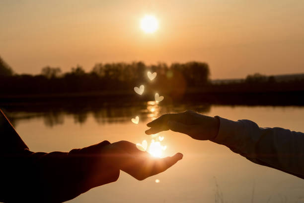 istock Concept of love interaction between people. 1313084391