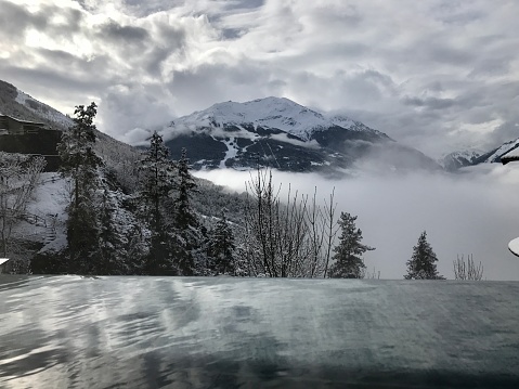 Terme Vecchie. Magical atmosphere between vapors and hot water, at the Romanesque baths of Bormio, a jewel set among the peaks of Valtellina (So).