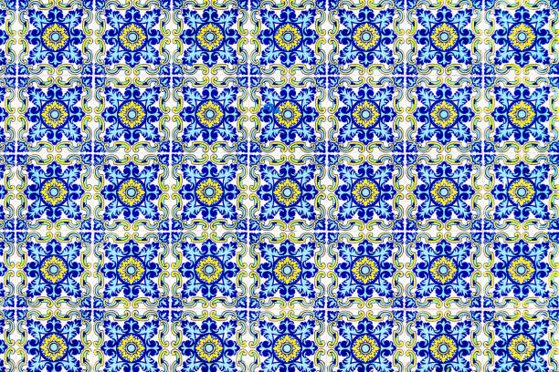 istock Colourful and vibrant patterned Spanish tiles 1313093540