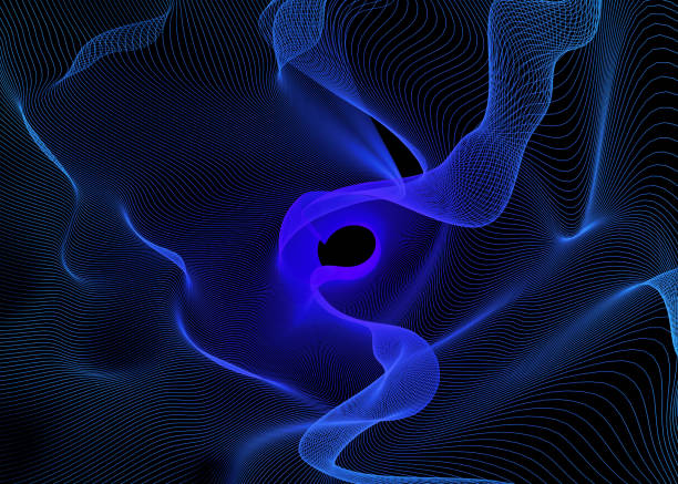 istock Abstract Twisted Light Fibers. Anime Effects Background Overlay Blend. 3D Design Fantasy Majestic Background. 1313101085