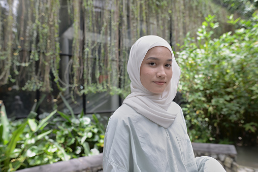 Malaysian young female muslim