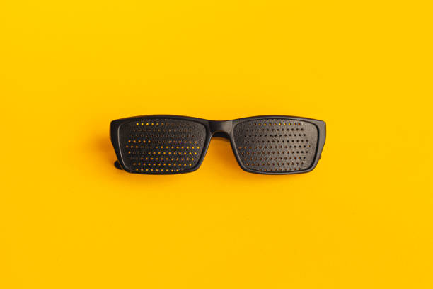 istock Glasses to improve eyesight. Black plastic glasses 1313104366