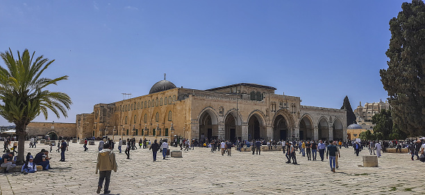Al-Aqsa Mosque compound during on friday in Ramadan month
