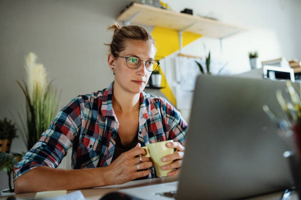 istock Millennial woman dealing with finance 1313106838