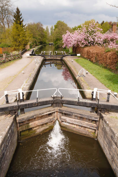 Canal lock, England, UK