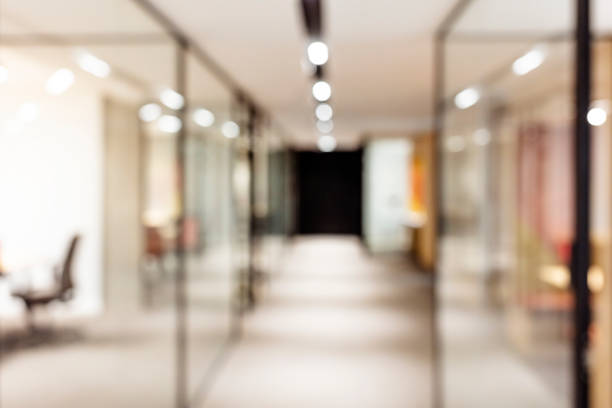 istock Abstract blur image background of airport terminal corridor 1313115101