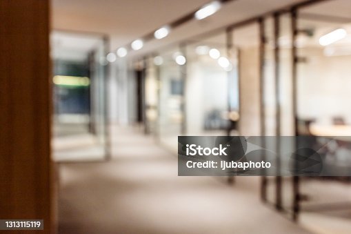 istock Abstract blurred office interior background 1313115119