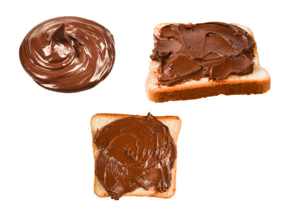 istock Chocolate cream isolated on white background. 1313119083