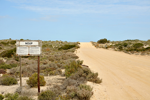 The only road to and from the little mining village of Noup on the West Coast of South Africa