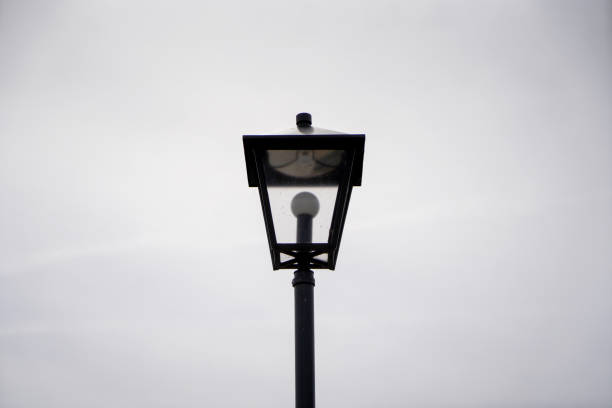 istock Old lamps along the way, which are still in operation today 1313129234