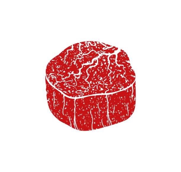 steak. isoliertes steak auf weißem hintergrund - filet mignon illustrations stock-grafiken, -clipart, -cartoons und -symbole
