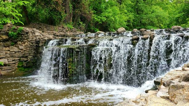 istock Waterfall closeup Prairie View Park 1313135599