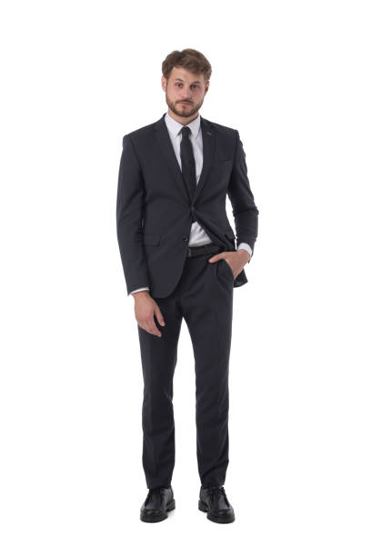 istock Young business man portrait on white 1313136879