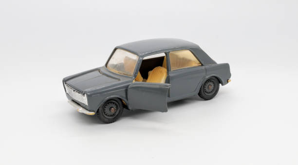 istock toy car made of metal on white background, isolated object 1313145241