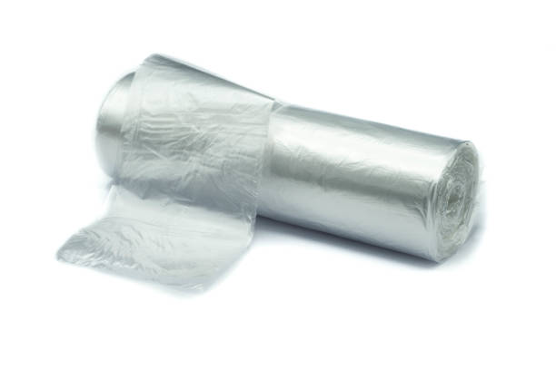 istock Plastic trash bags isolated on white background 1313152222