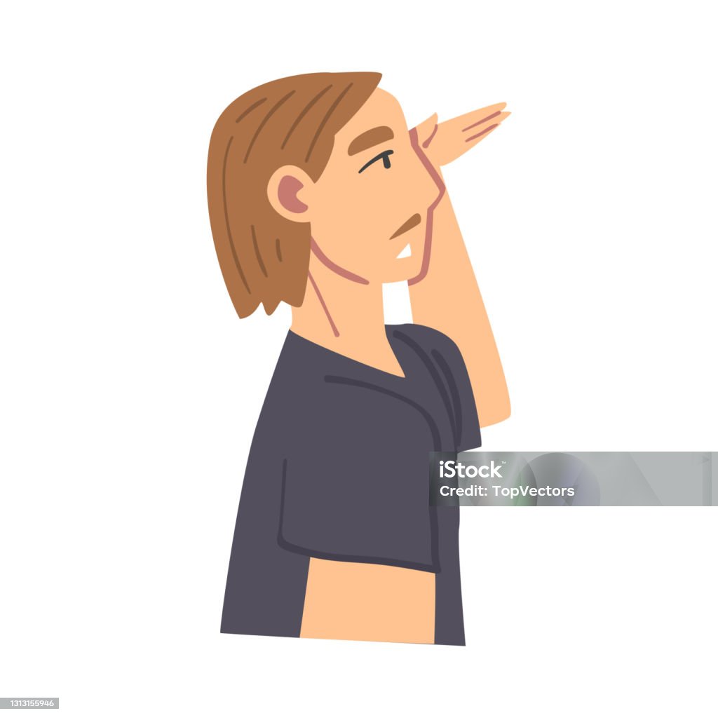 Side View Of Boy Looking Far Ahead With Her Hand Above Eyes Cartoon Vector Minh Họa Hình minh họa Sẵn có - Tải xuống Hình ảnh Ngay bây giờ - iStock Side View Of Boy Looking Far Ahead With Her Hand Above Eyes Cartoon Vector Minh Họa Hình minh họa Sẵn có - Tải xuống Hình ảnh Ngay bây giờ - iStock