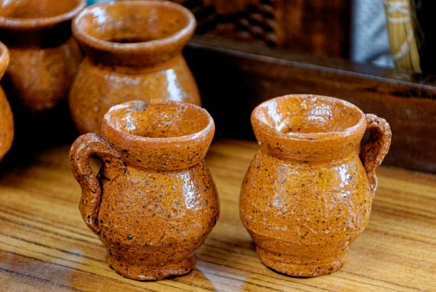 istock Typical guatemalan handmade pottery mugs souvenirs 1313159515