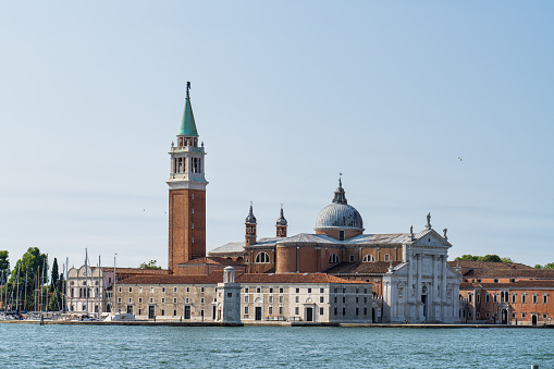 The church and monastery at San Giorgio Maggiore in the lagoon of Venice in Italy