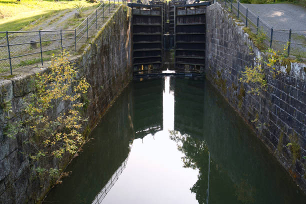 istock Landscape with old Swedish locks 1313161317