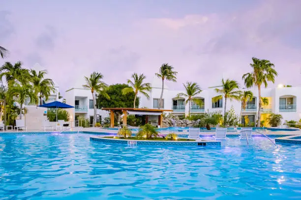 Photo of Luxury resort with swimming pool near Palm Beach Aruba