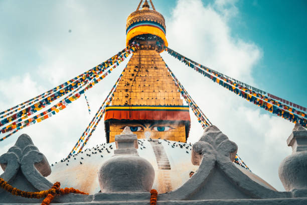 istock Swayambhunath stupa Eye Buddha Kathmandu 1313162278